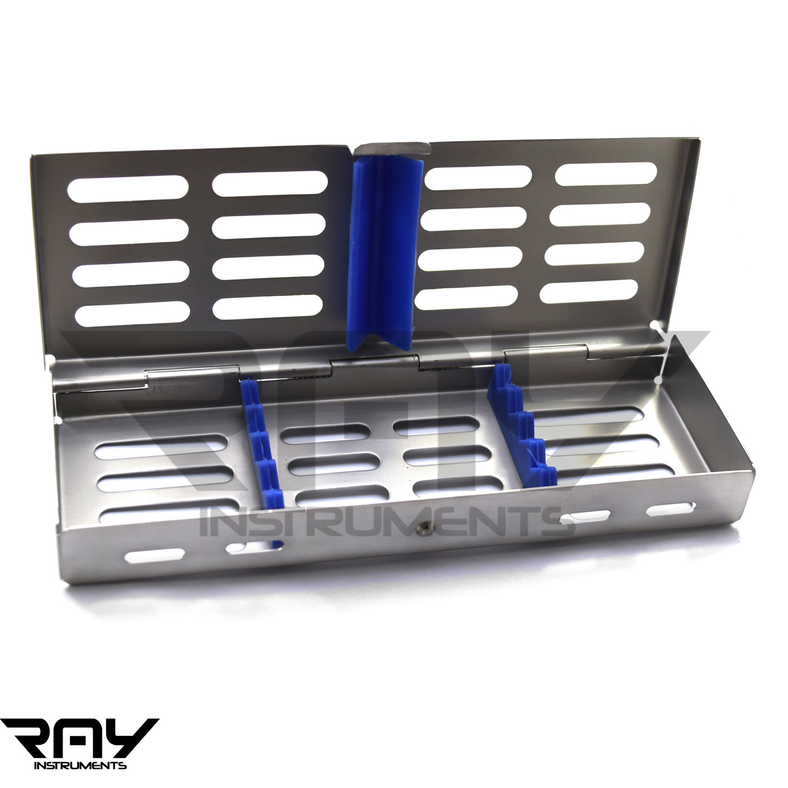 X1 Dental Sterilization Cassette Rack Tray Box For 5 Surgical Instruments NEW