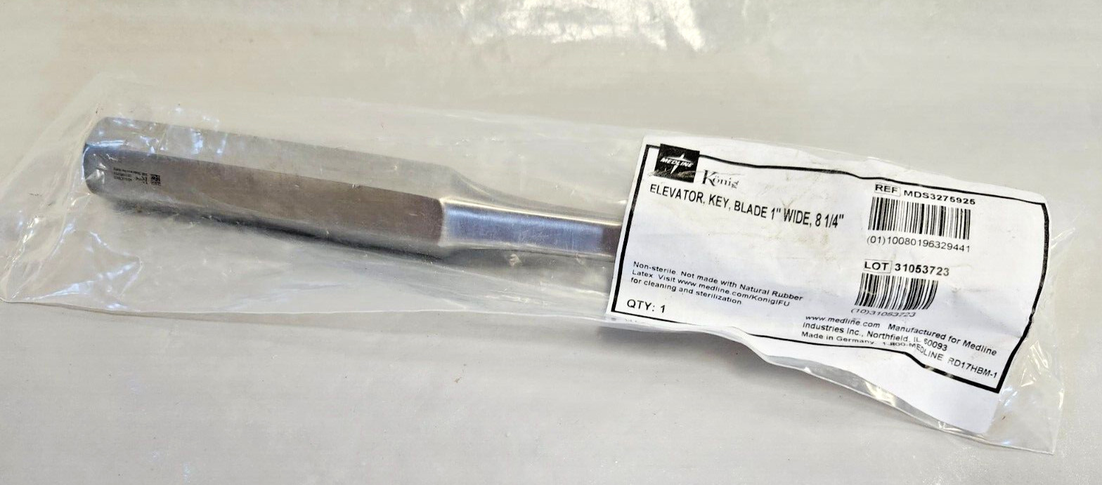 Medline Konig MDS3275925 Elevator, Key, Blade, 1″ Wide, 8 1/4″ Long NEW