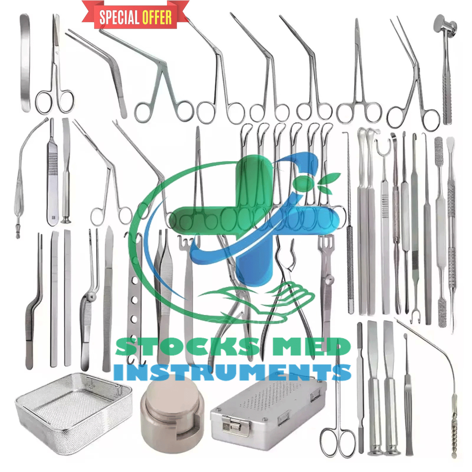 60 PCs Septoplasty Set For Surgery TO Correct Deviated Septum Nasal Surgery Set