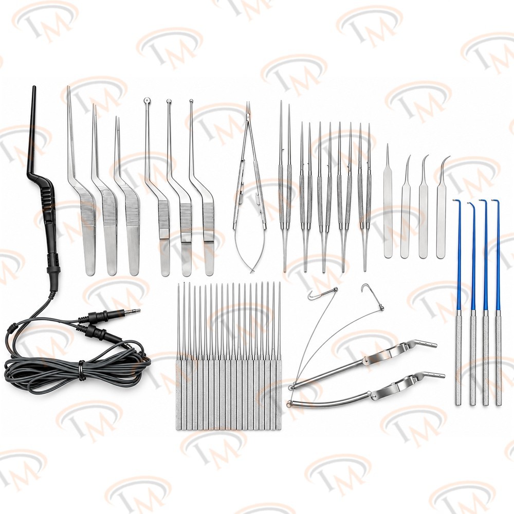 Neurosurgical Micro Surgery Set Instruments Yasargill 43 Pcs Set
