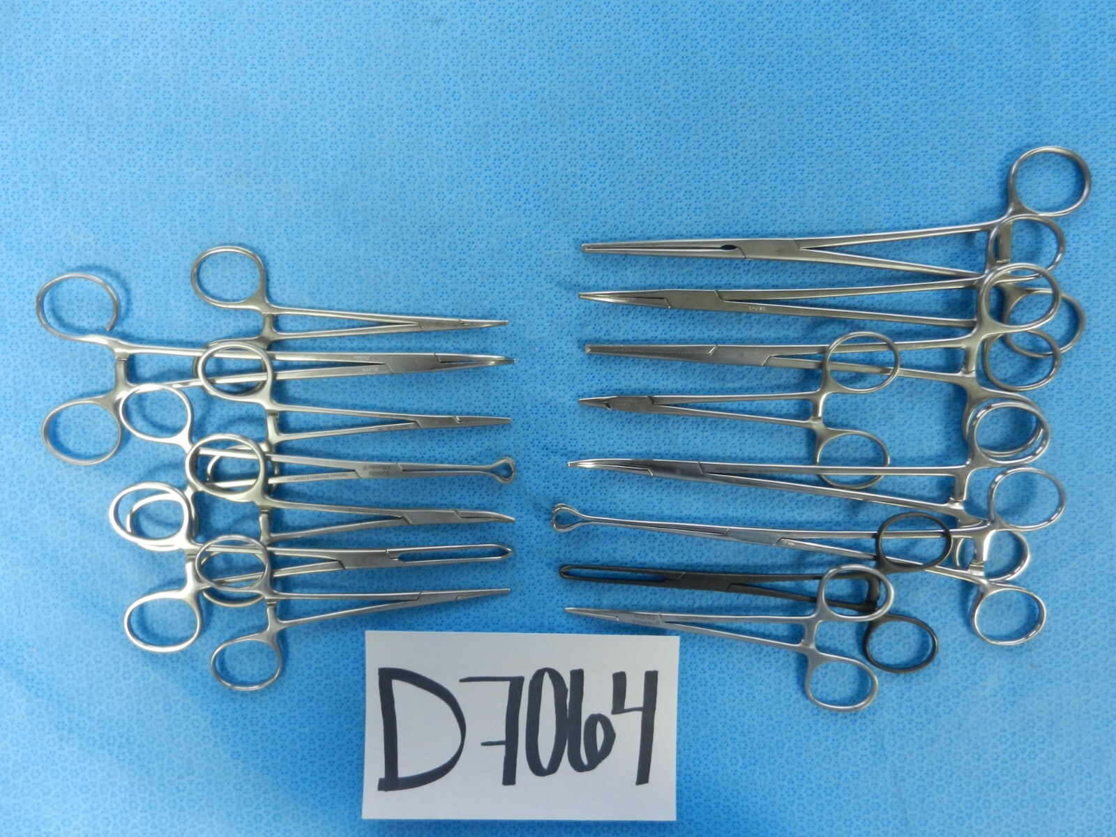 D7064 Jarit Aesculap V. Mueller Surgical Forceps Lot of 15 12-20cm