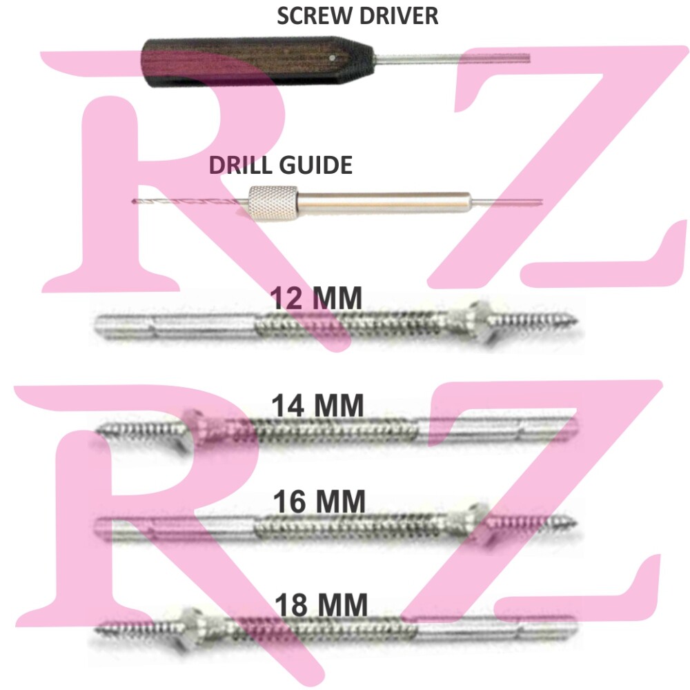 Caspar Cervical Distractor Left & Right Set Screw Pin Screw Driver Drill Guide