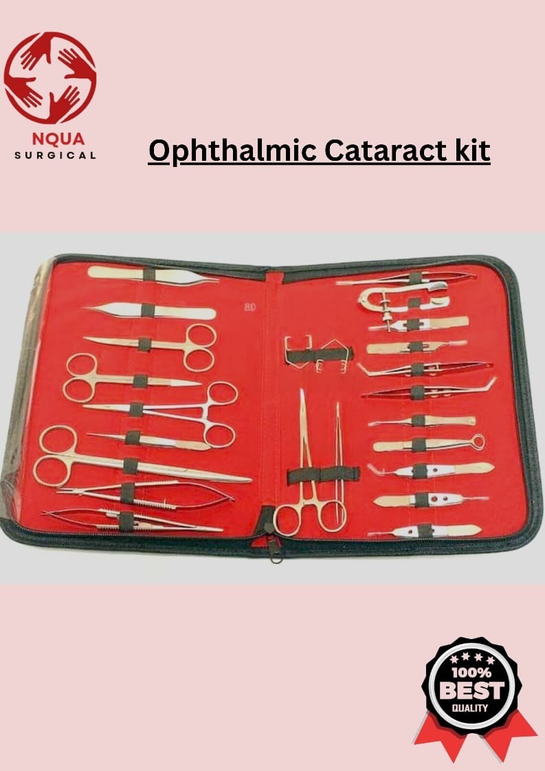 24 Pcs Ophthalmic Cataract Eye Micro Surgery Kit German Surgical Instrument Set