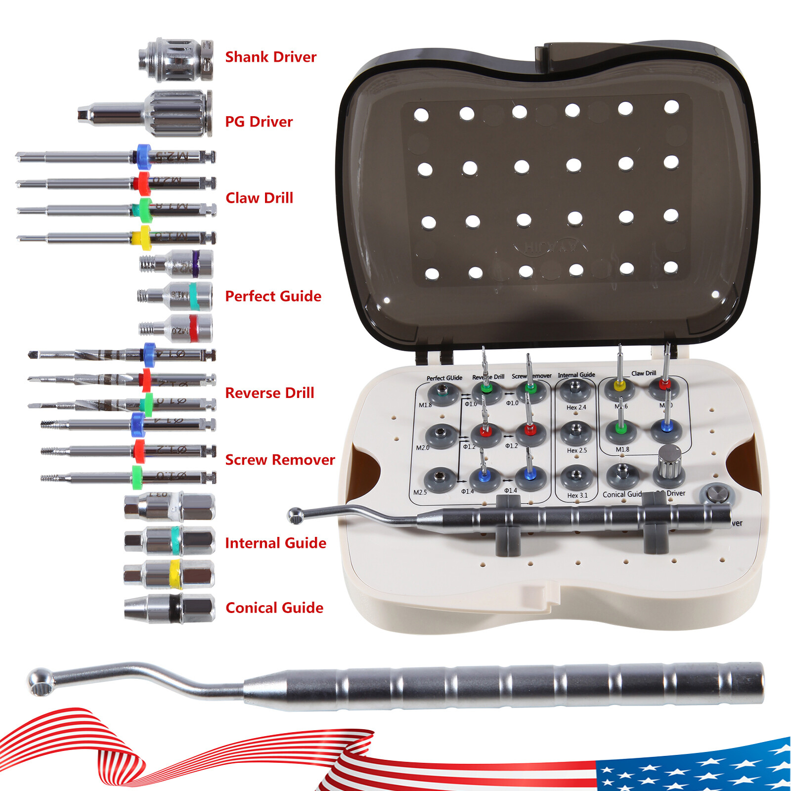 Implant Broken Screw Removal Screw Remover Rescue Tool Universal NeoBiotech Kit