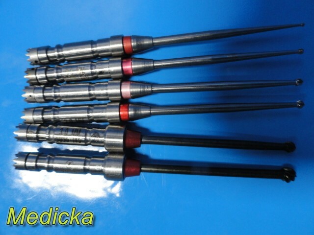18X Zimmer Hall Surgical Assorted Osteon Burs W/ Bur Rack 5038-09 ~ 25574