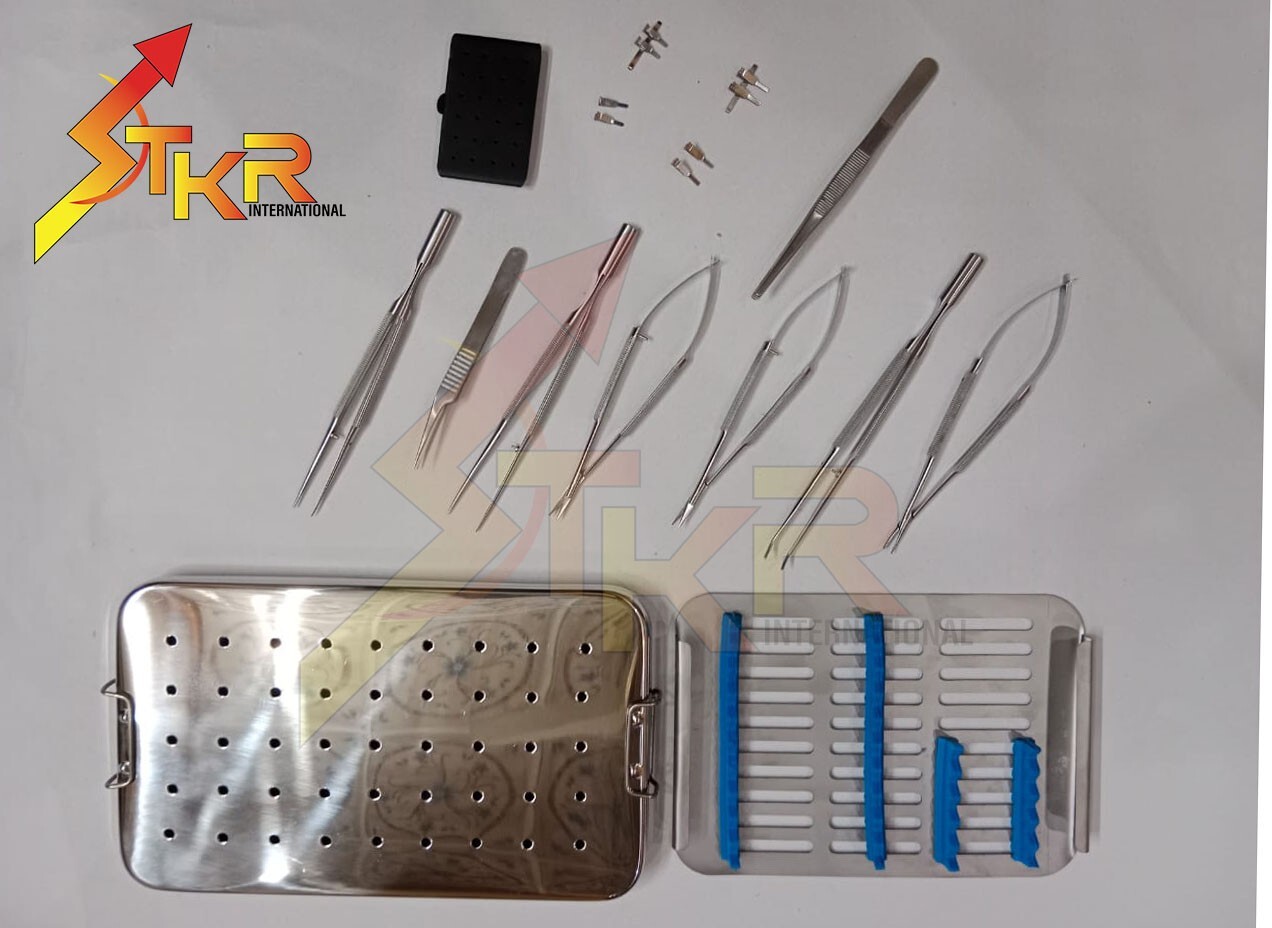 Hand Surgery Basic Set Flat Handle Micro Surgery Surgical Instruments