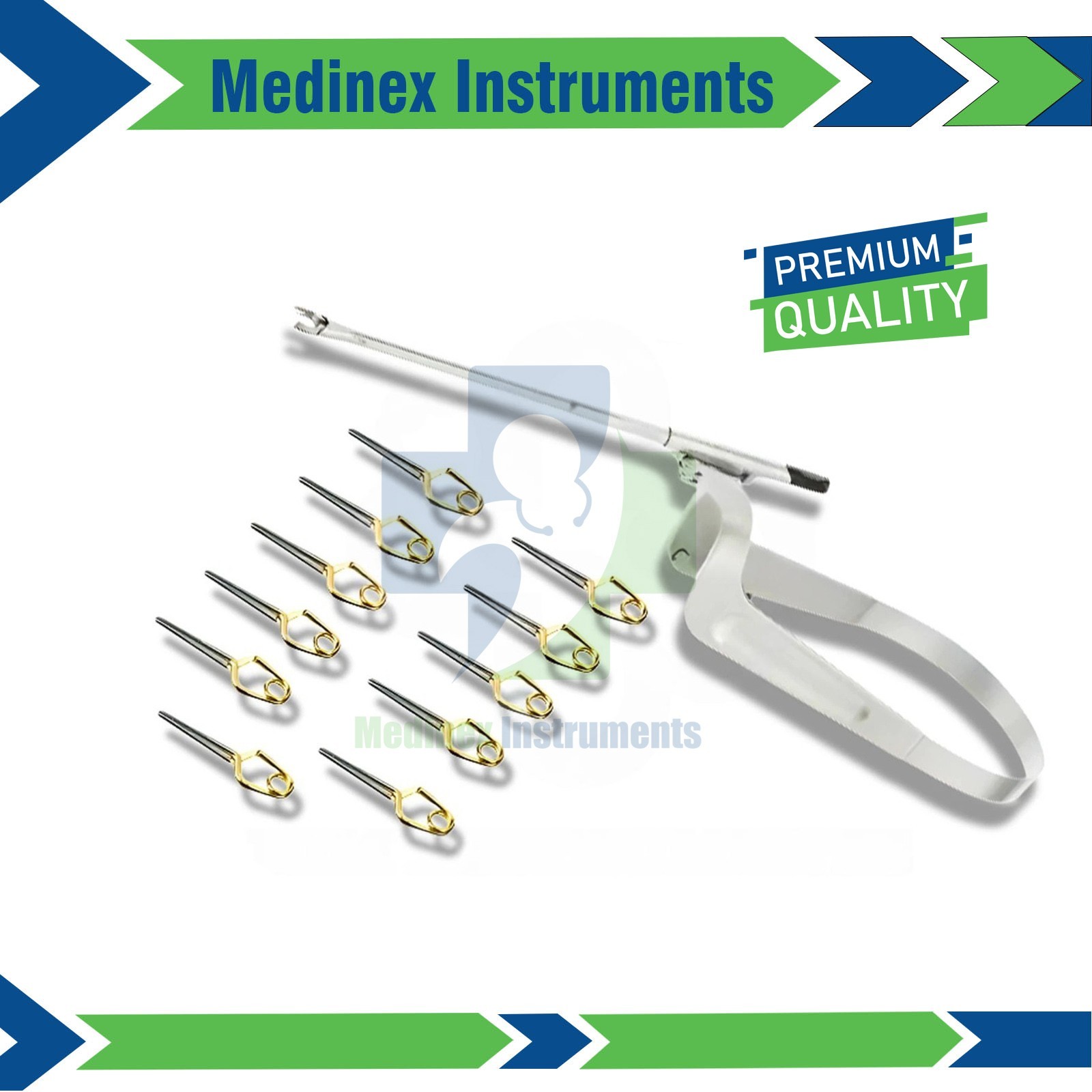 20 Aneurysm Clips & 1 Applicator for Neurosurgery SURGICAL INSTRUMENTS