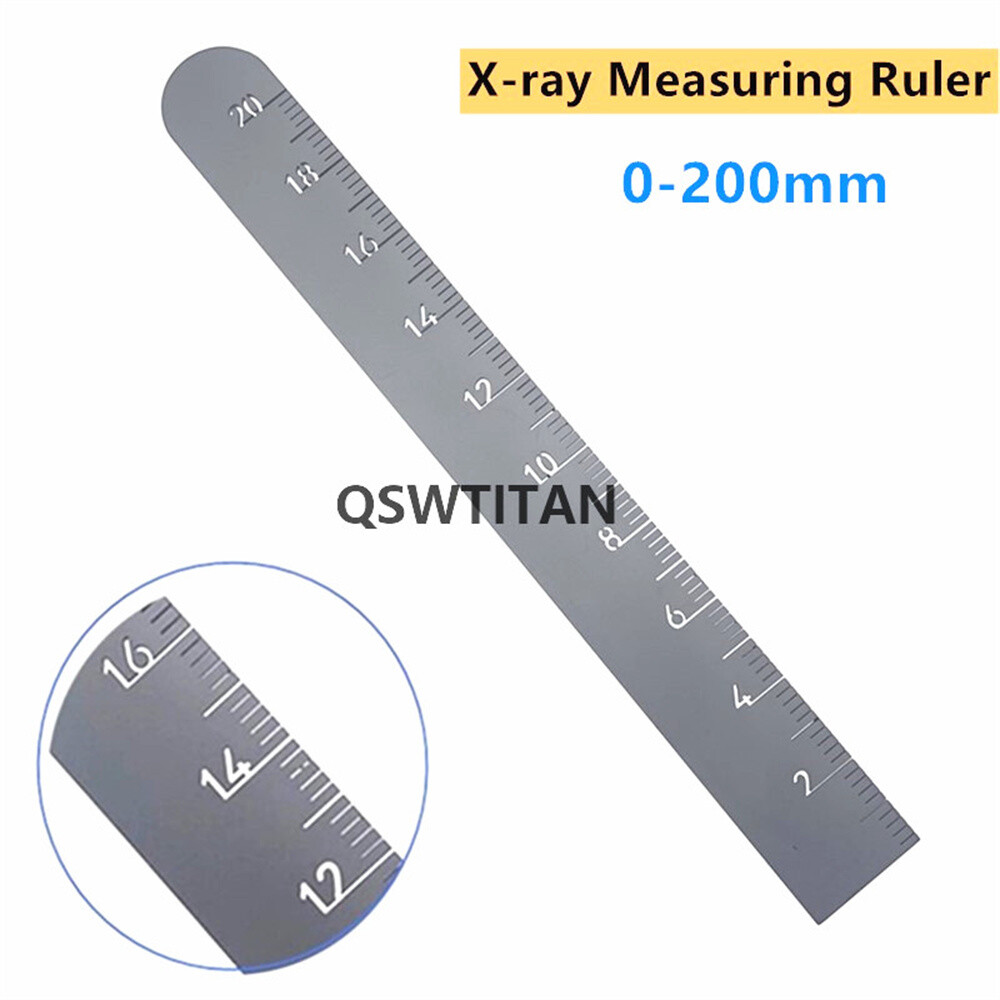 X-ray measuring ruler perspective development film measuring tool caliper