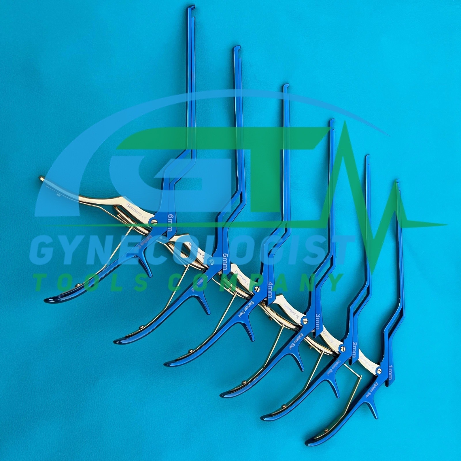 Kerrison Bayonet Bone Spine Rongeur, German Orthopedic Instruments Set of 6 PCs