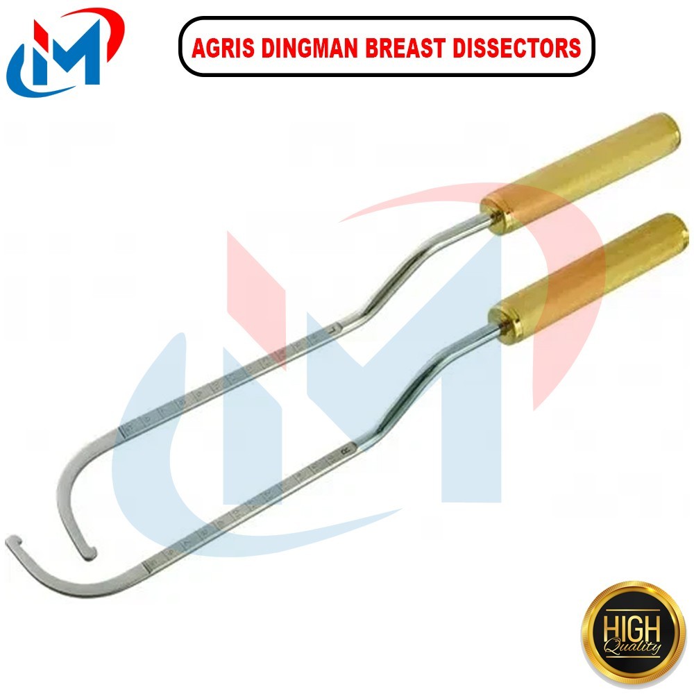 Agris Dingman Breast Dissectors Set Of 2 Left Right Plastic Surgery Instruments
