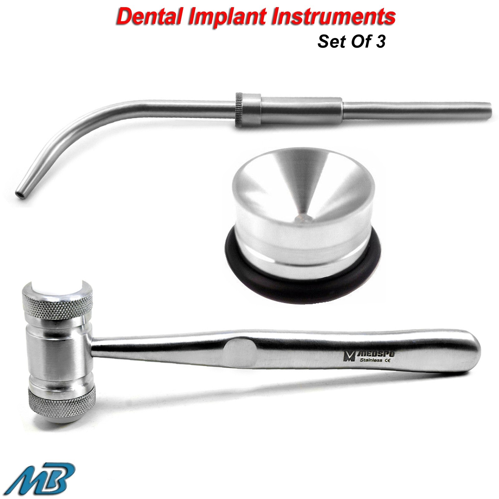 Surgical Bone Collector Mead Mallet Hammer Implant Bone Graft Augmentation Tools