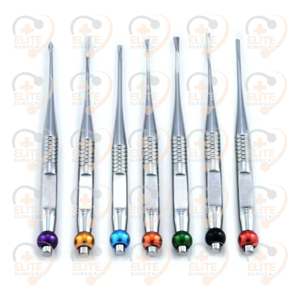 Luxating Elevators PDL Precise Tips Dental 7 Pcs Surgical Veterinary Instruments