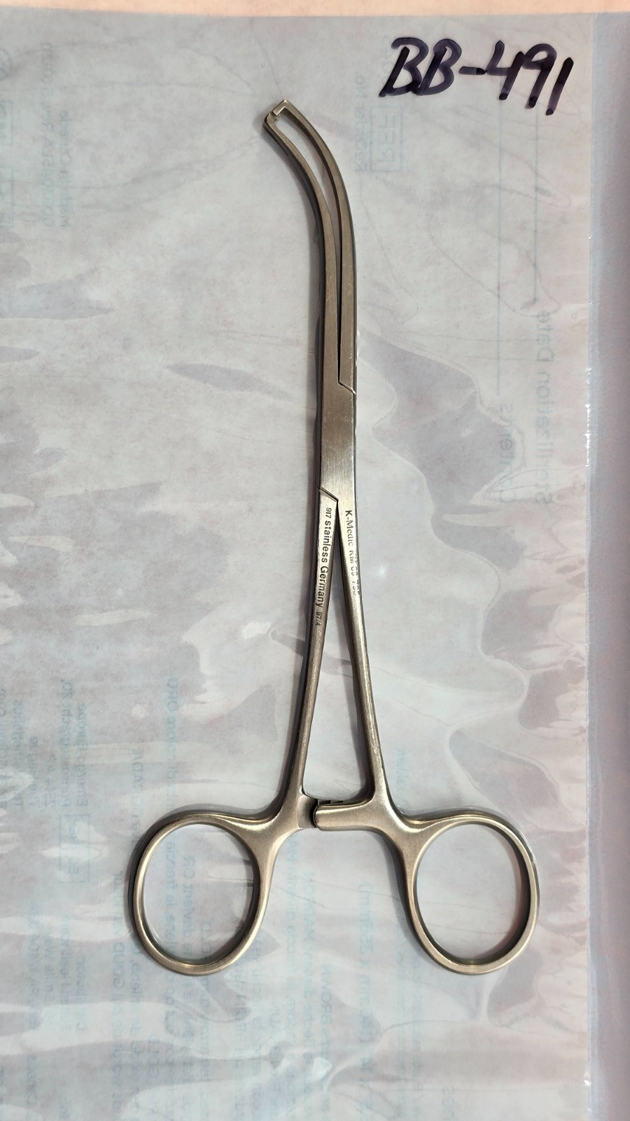 K-Medic KM 69-795 Orthopedic Rosenbloom Clamp 6.5″ Curved 2×2 teeth