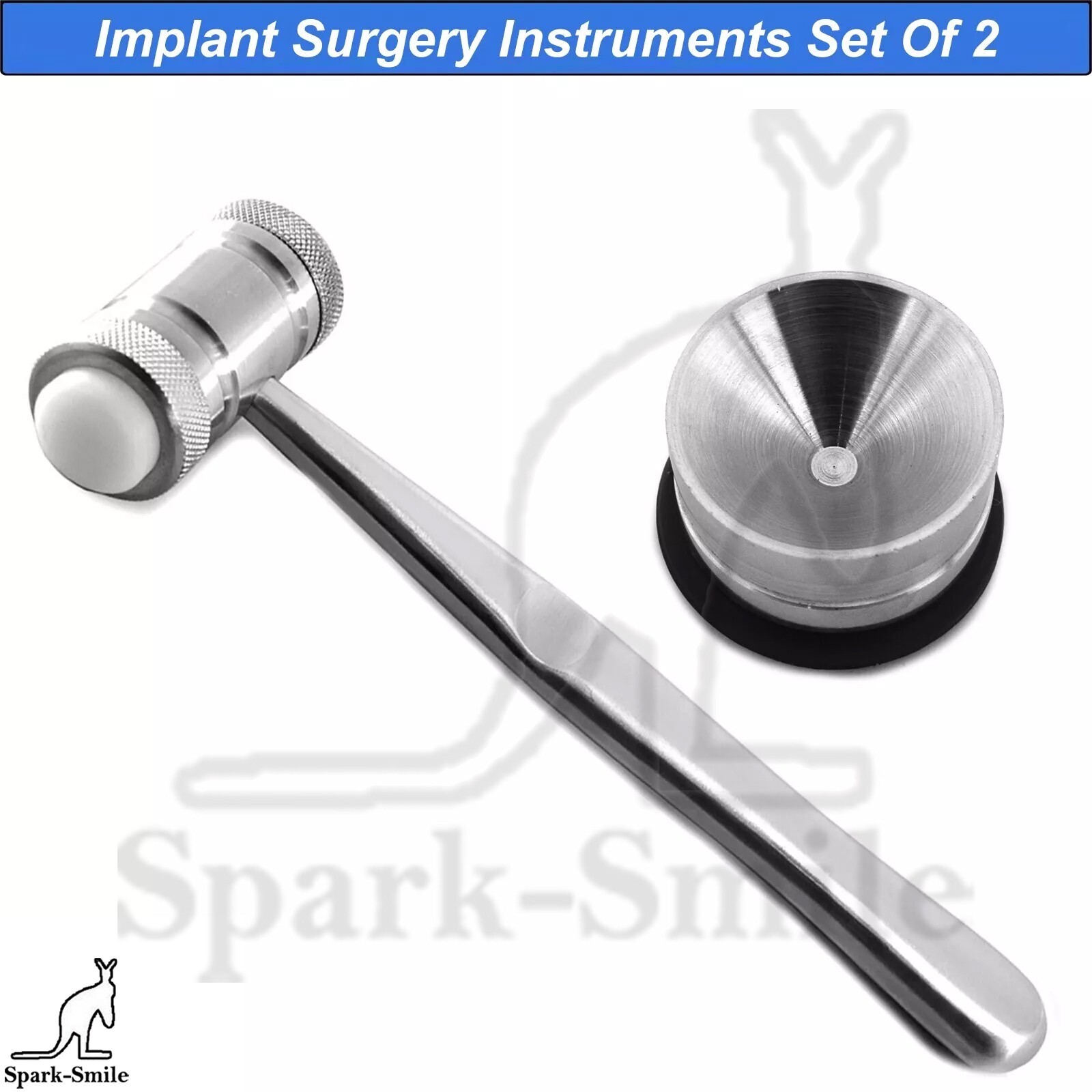 Mead Mallet Hammer Bone Mixing Well Non-Slip Amalgam Well Surgical Instruments