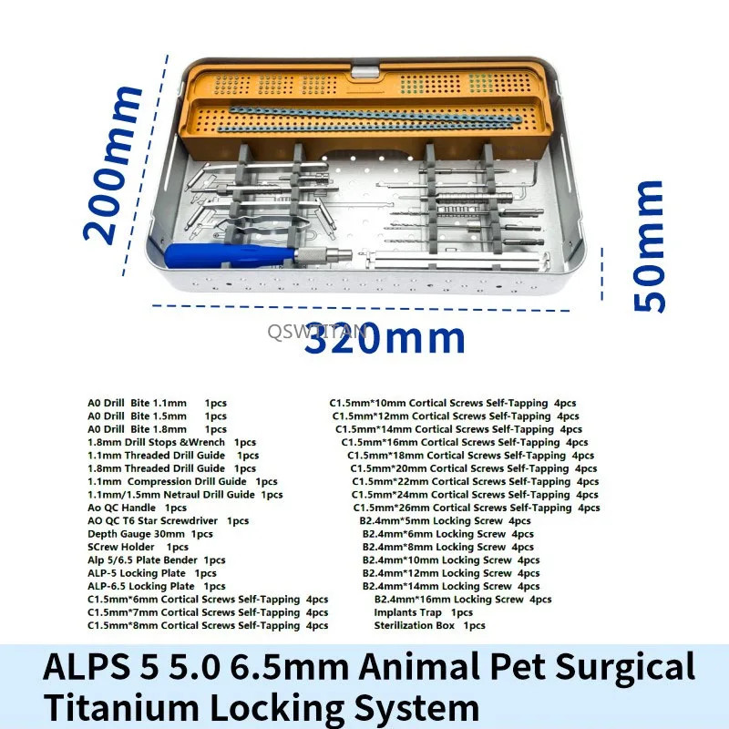 Locking Plate System Small Animal Orthopedic Surgical Screws Tplo Instruments