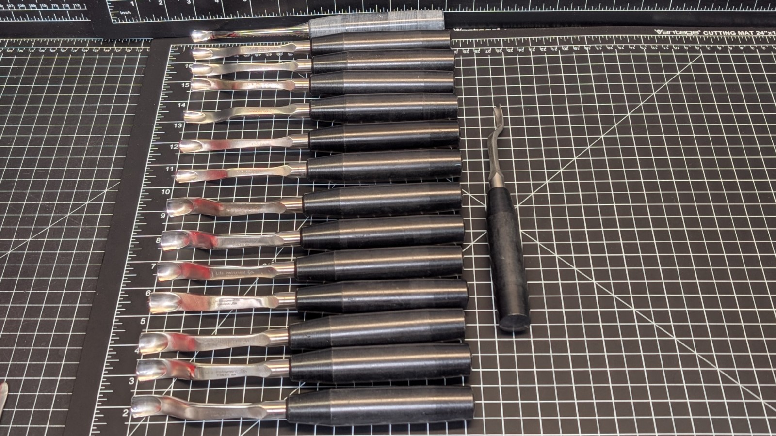 Life Instrument Co. USA 10mm Capener Lamina Gouge 752-9507-0 stainless surgical