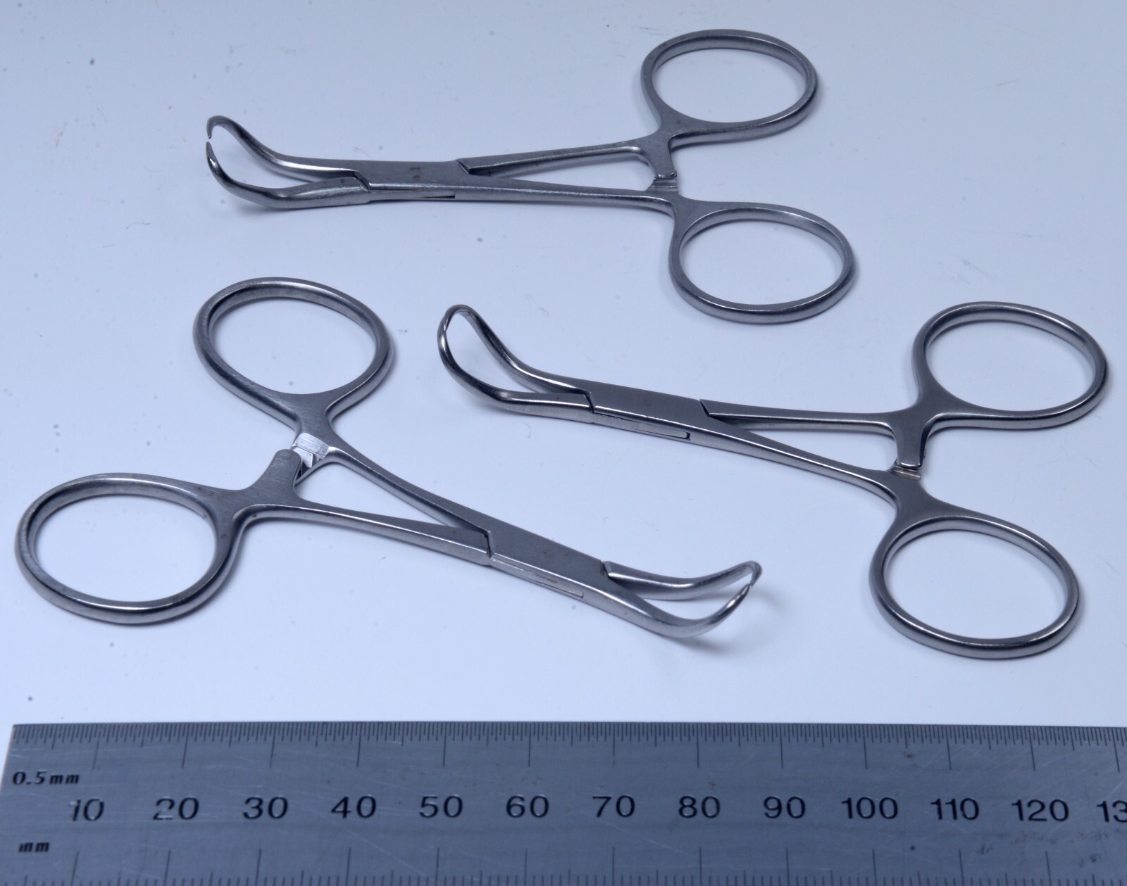 Lot of 3 Backhaus Towel Forceps 3½” Stainless Steel Surgical