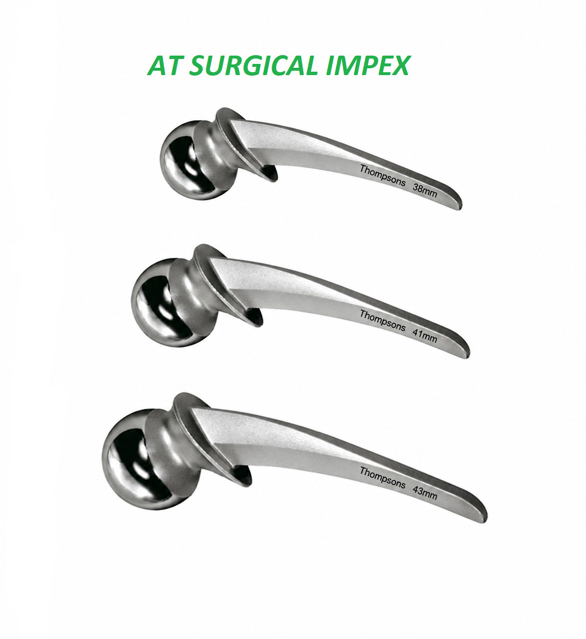 Thompson Hip Prosthesis Standard Stem 3 Pcs Orthopedic Instrument Set