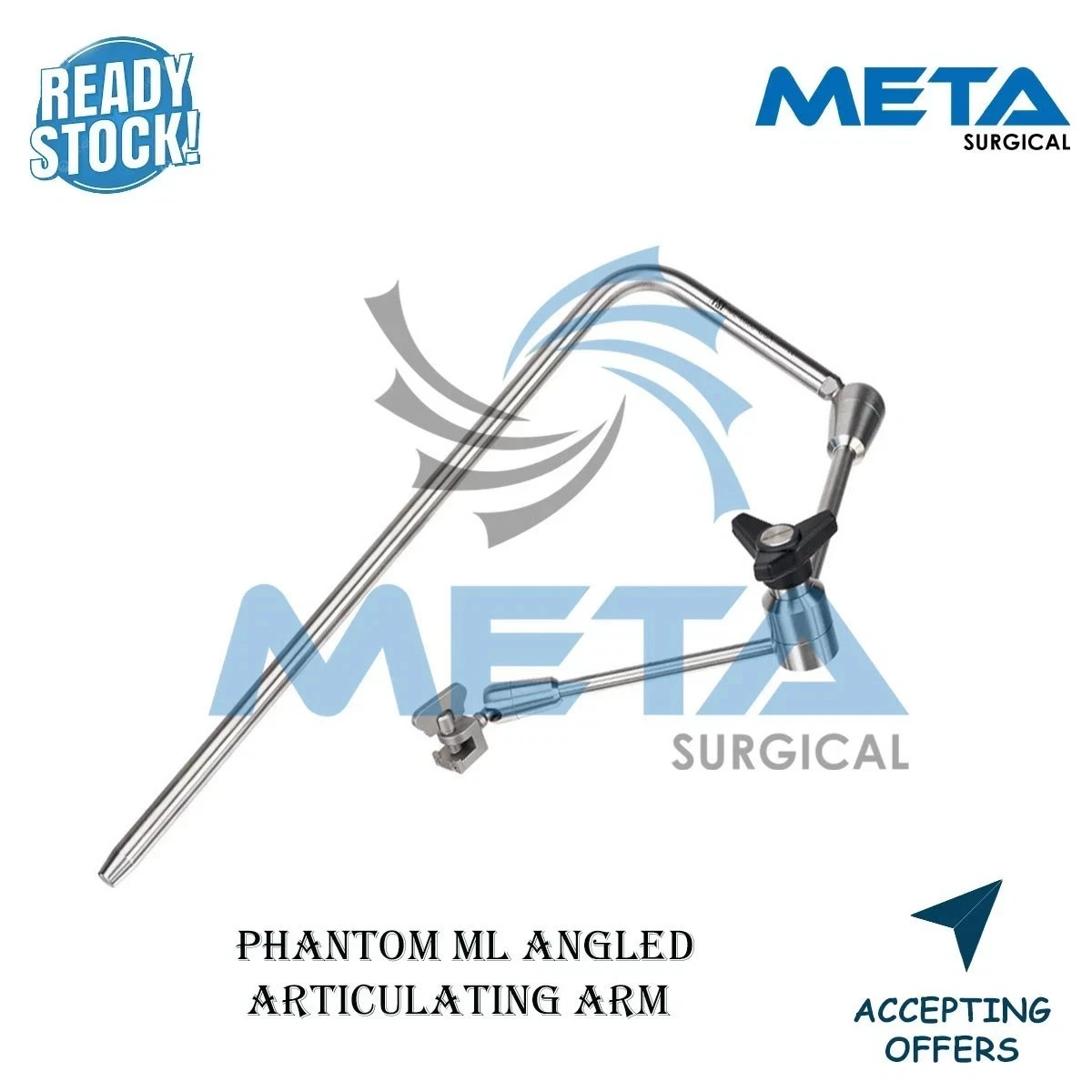 Phantom ML 0060 Angled Articulating Arm, Rack Clamp surgical instruments