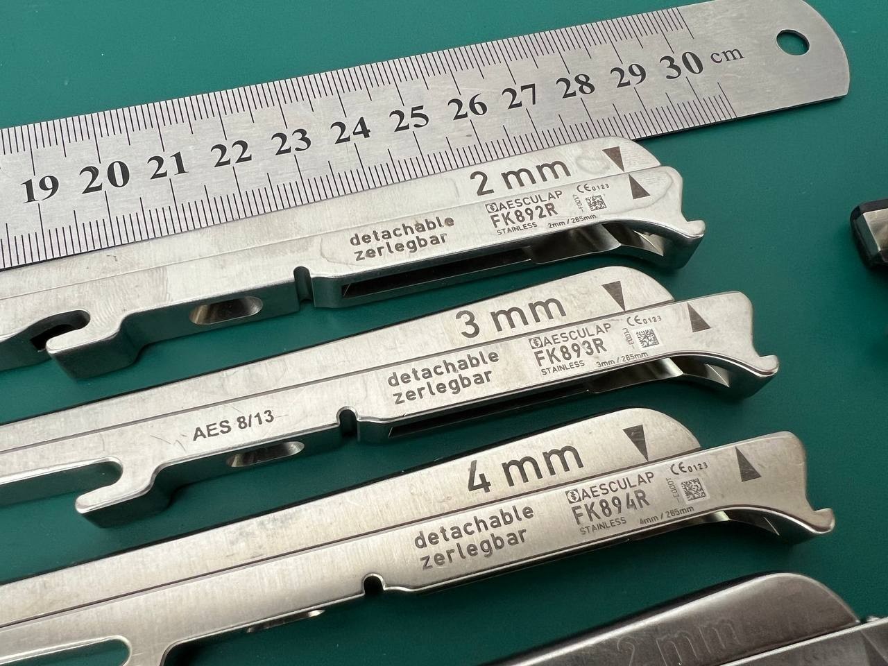 Aesculap FK899R Kairison Pneumatic Kerrison Rongeur Bone Punch Set