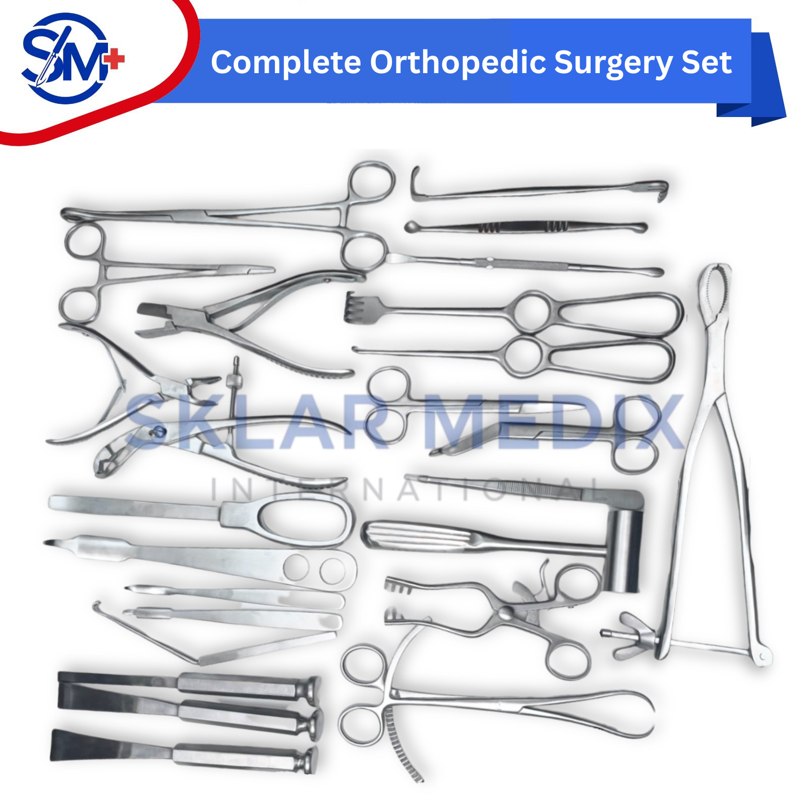 Basic Orthopedic Surgery Instrument Set 25 Pcs Surgical Kit Premium Quality CE