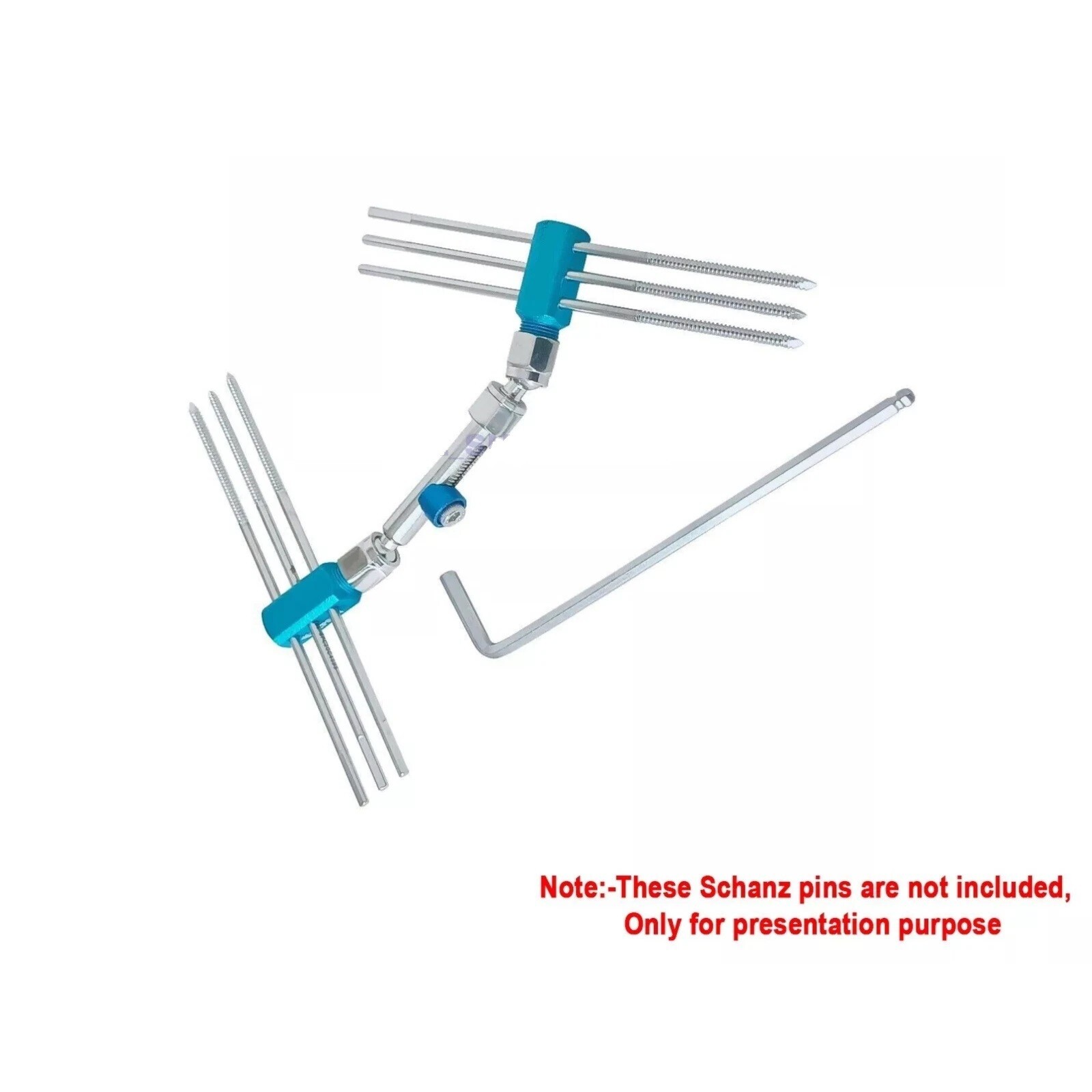 Veterinary Fracture Surgery Colles External Fixator 145mm Set with Allen Key