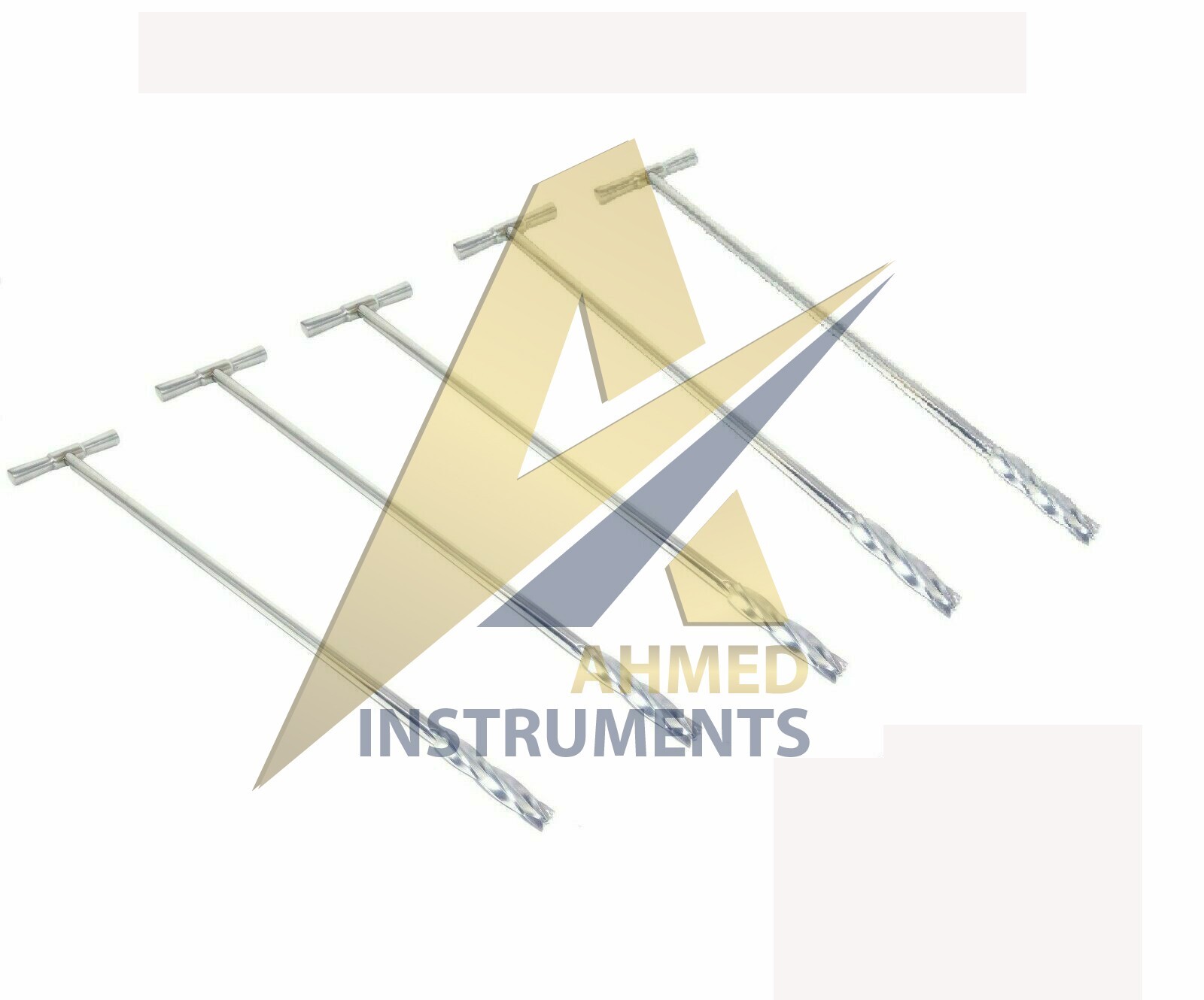 Cannulated Reamer in T- Handle 8 mm to 12 mm set of 5 pcs Orthopedic instruments