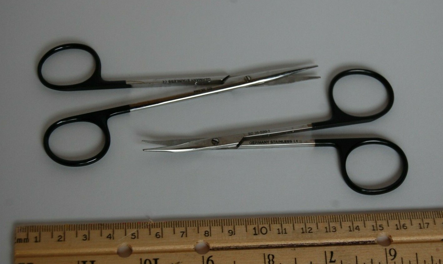 Scissor Depot tenotomy scissors, pair, straight curved 36-580-1, 36-584 preowned