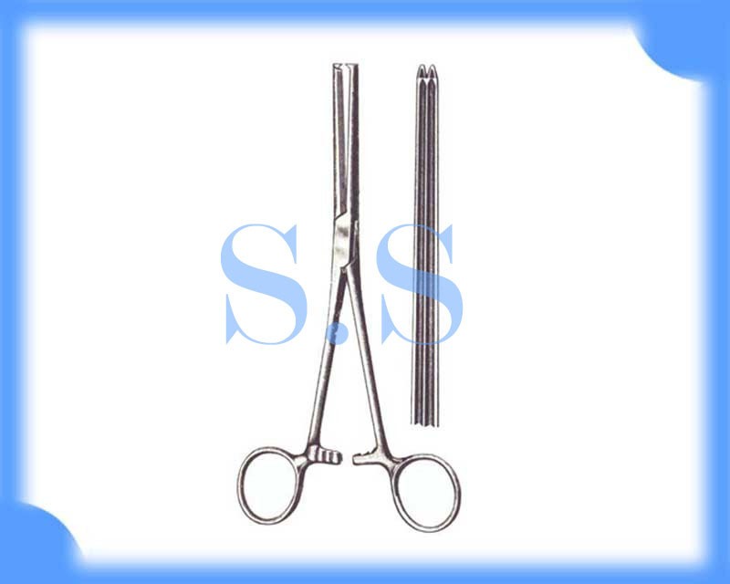 S.S Allen Intestinal Clamp 8″ 1×2 Teeth Ob/Gyn Surgical , Stainless Steel