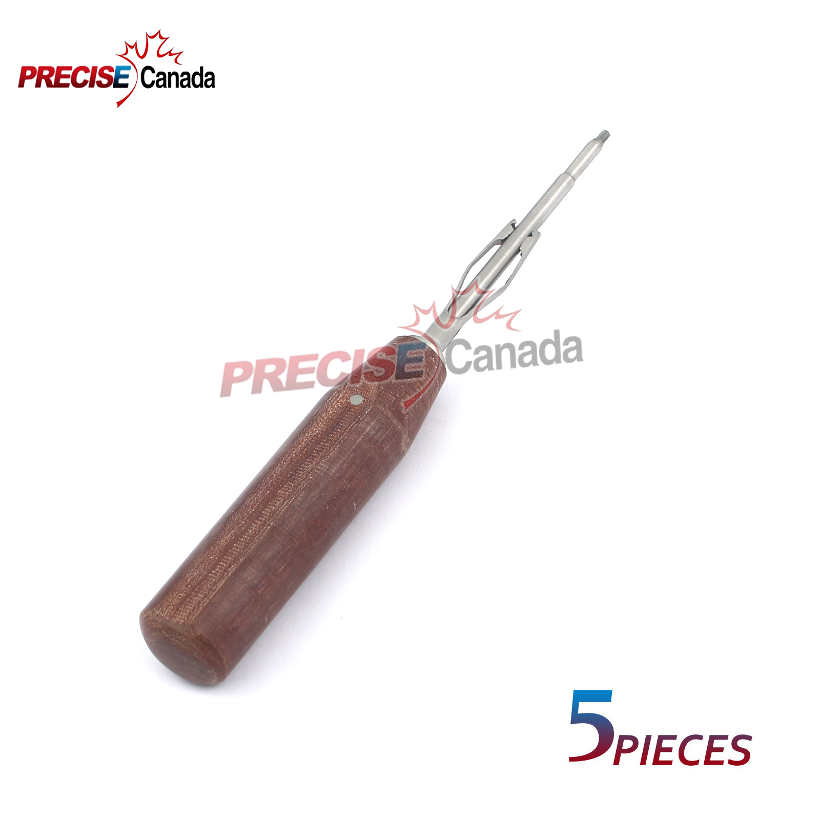 SET OF 5 SCREW DRIVERS WITH SLEEVE BIT 1.5MM FIBER HANDLE ORTHOPEDIC INSTRUMENTS