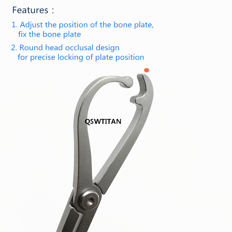 Self-locking plate holding forceps bone holding Pliers serrated jaw soft ratchet