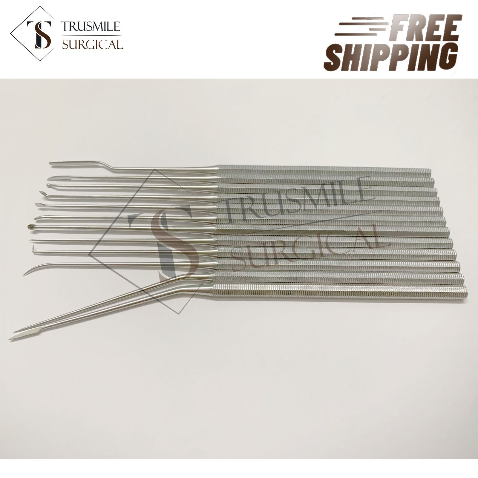 Set of 12Pcs Micro Repositor Shea Ear Operation Surgical Tools ENT Instruments