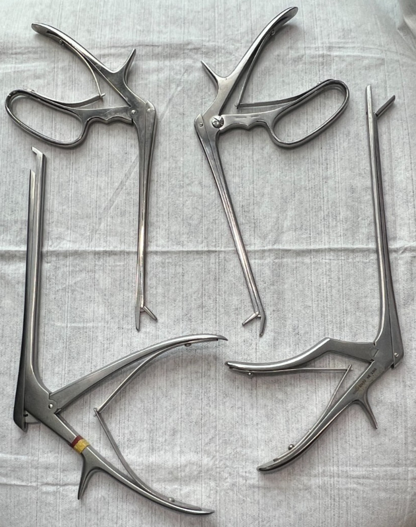 Kerrison Rongeur 40°Angled 6 mm & Ferriss Smith Cup Rongeur St And Curved Set 4