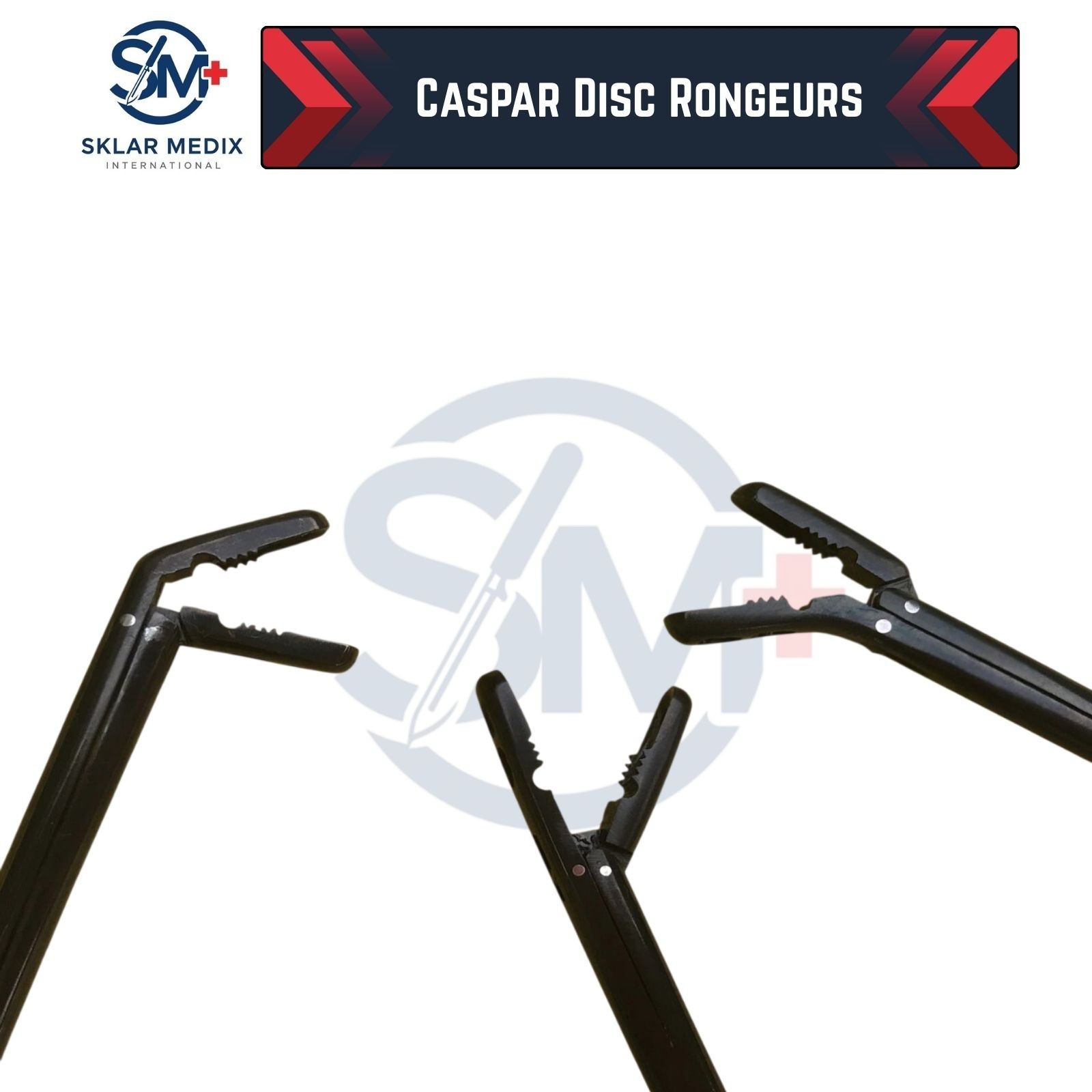 Caspar Intervertebral Disc Rongeur Set of 3 PCs Orthopedic Spine Instruments