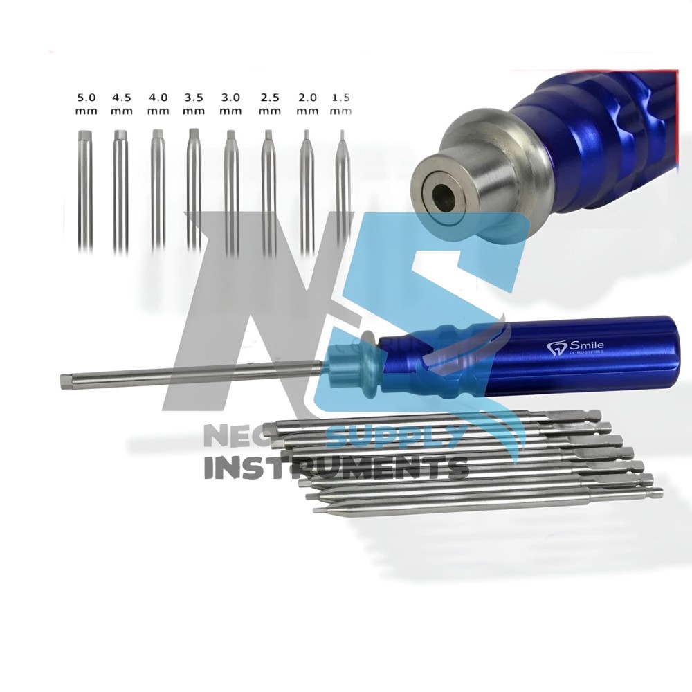Orthopedic Bone Screwdriver Set With Quick Coupling Handle Surgical Instruments