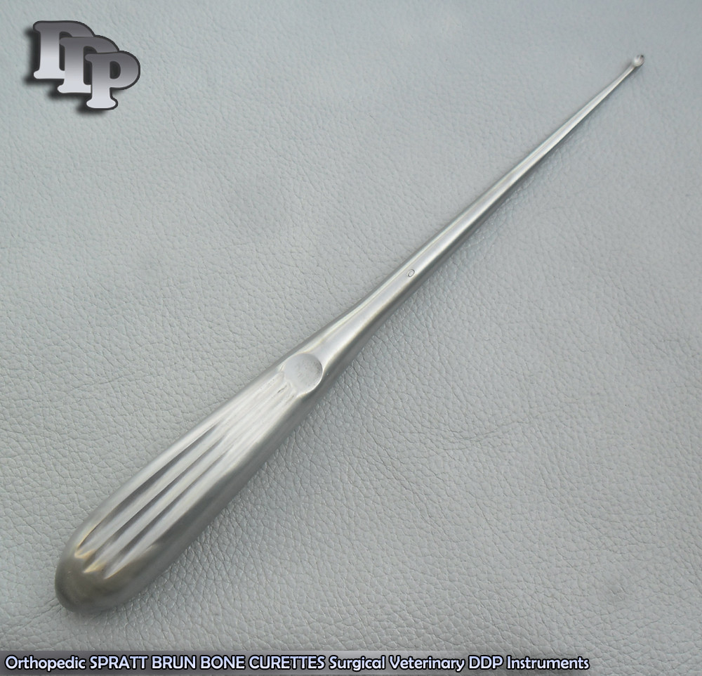 Orthopedic SPRATT BRUN BONE CURETTES 0/ 9″ Surgical Instruments
