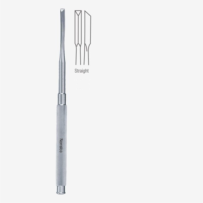 Gardner Bone Chisel, G5R, Straight, 3 mm Wide Tip, Premium, Stainless