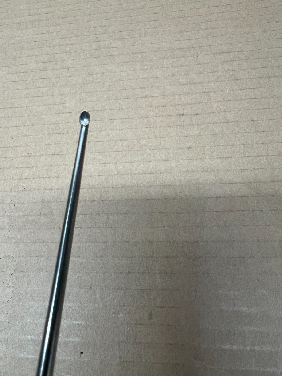 Life Instruments 714-1130-1 Micro Axial Discectomy Curette, Angled, #3/0