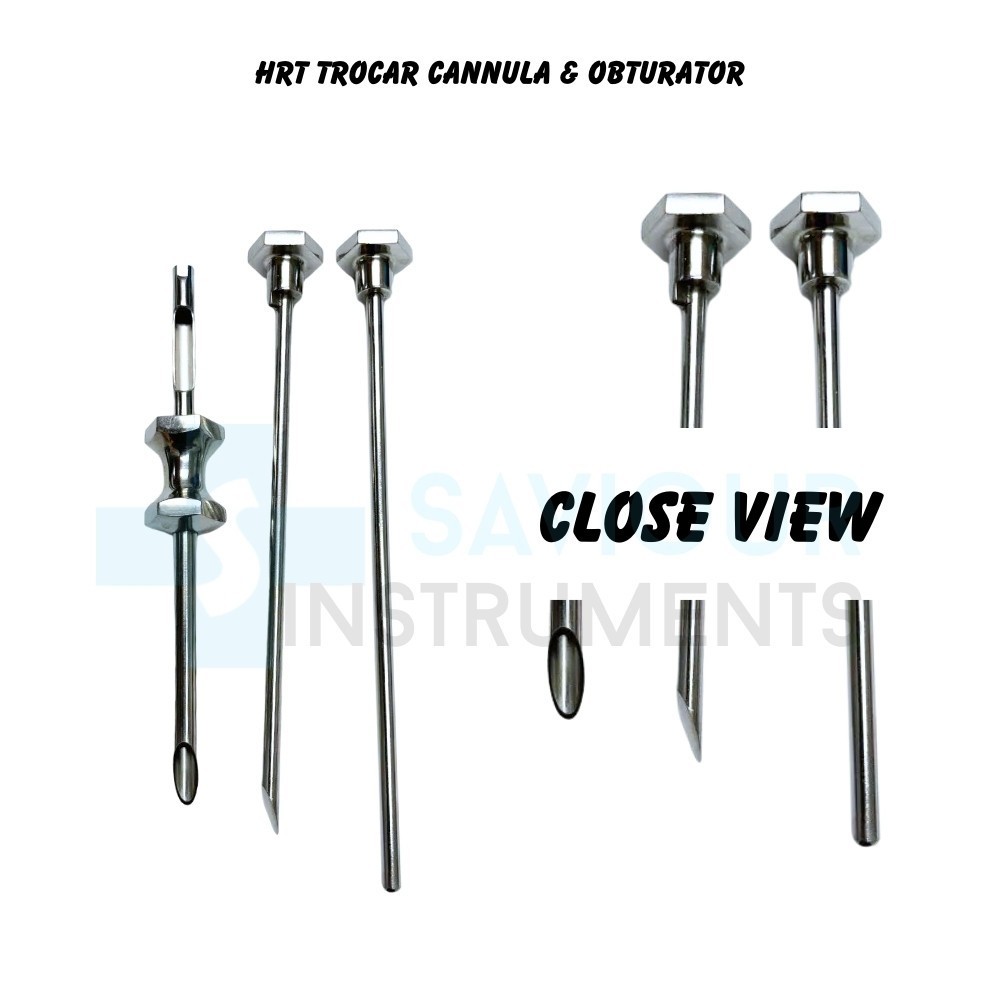 2 Set Hrt Trocar 3.5 mm & 4.5 mm Cannula Obturator 3 pcs set