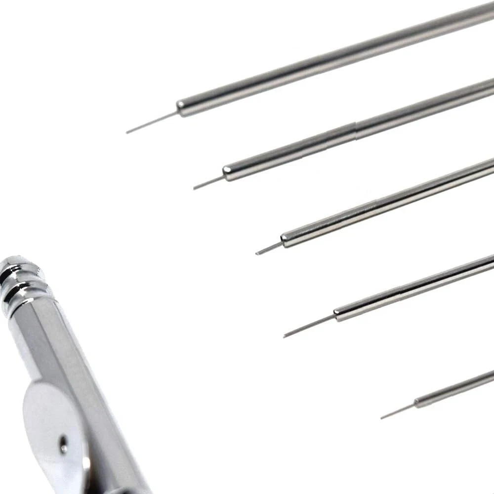 ENT Micro Suction Tube Set of 5 Cannula (12, 14, 16, 18, 20, Gauge)