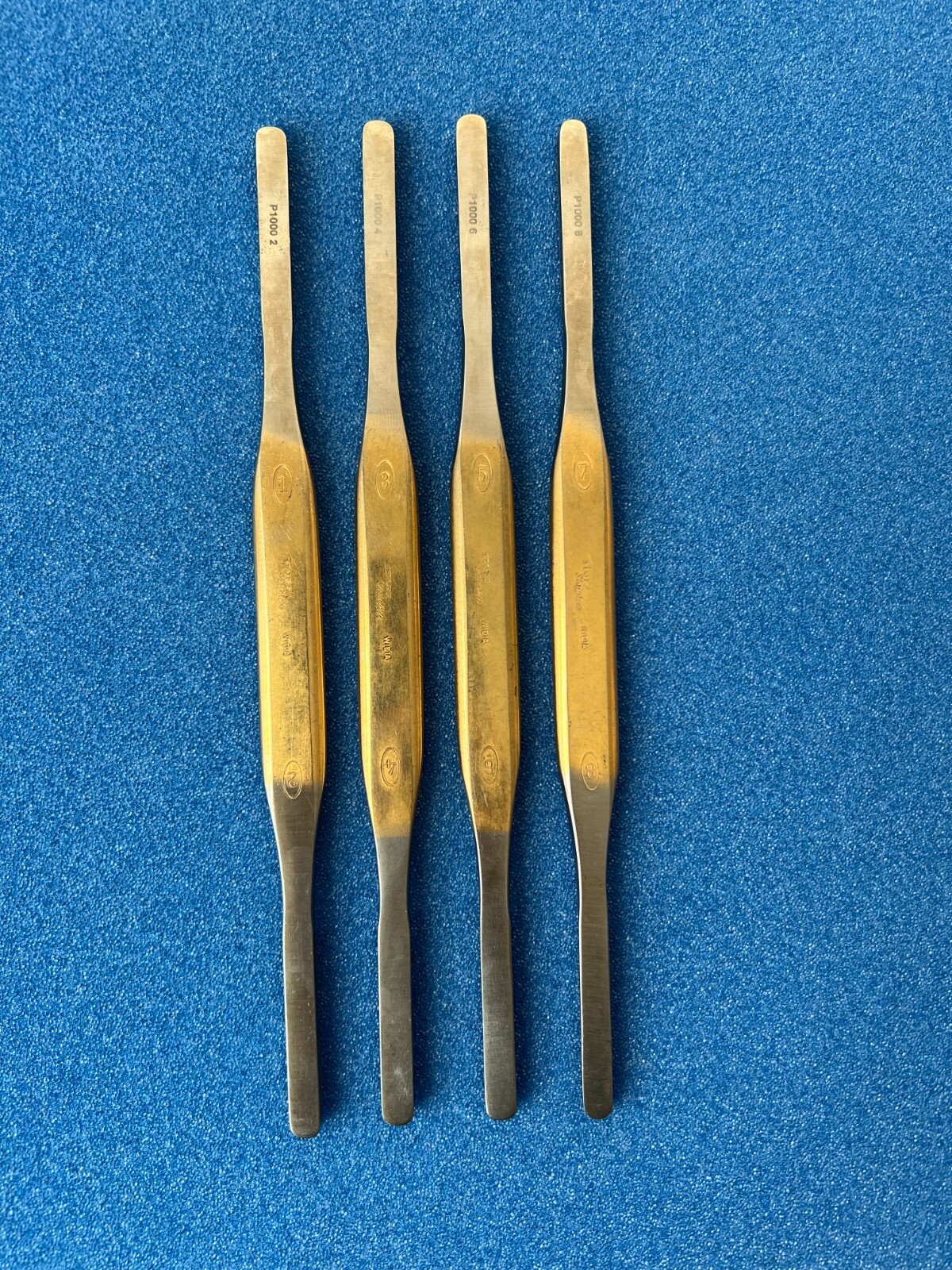 Storz Double Edge WIDIA Bone Rasp SET size 1 to 8. GERMANY ENT Tag#335