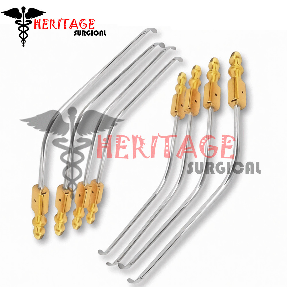 21.5cm Love Nerve Root Retractor with Suction Tube Professional Neuro Spine