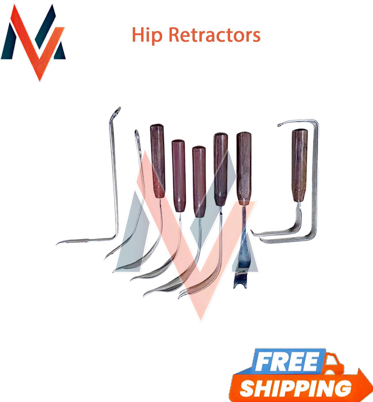 Hip Retractors Arthroplasty Orthopedic Surgery Instruments Set High Quality