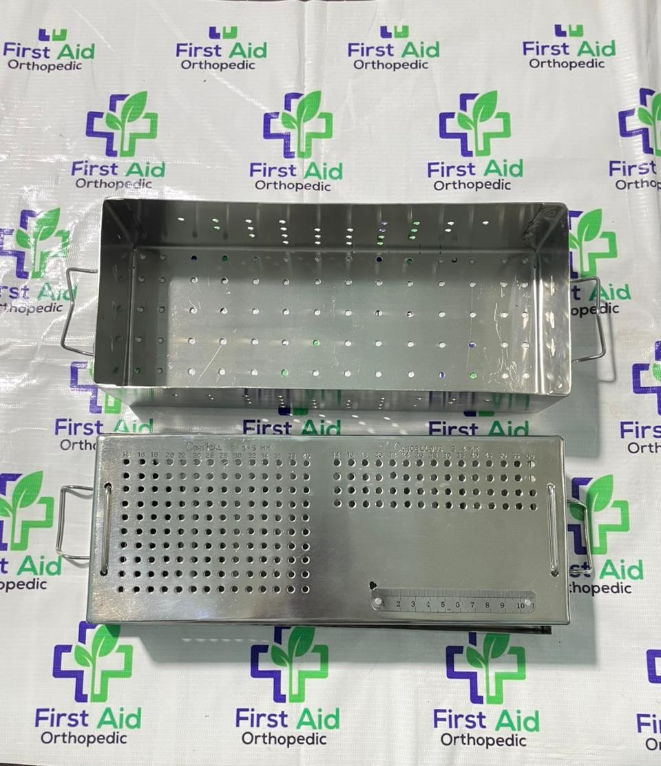 Orthopedic Empty Case Box for 3.5mm Cortical + 4mm CancelouScrew Stainless Steel