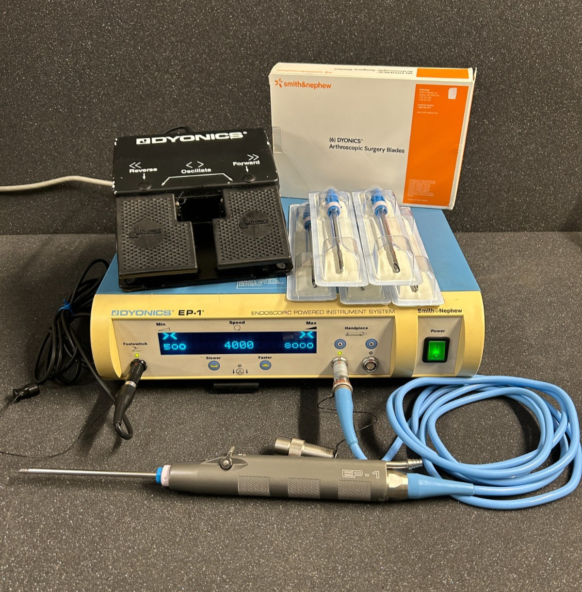Smith & Nephew Dyonics EP-1 Power Shaver System W/ Footswitch & FREE Blades
