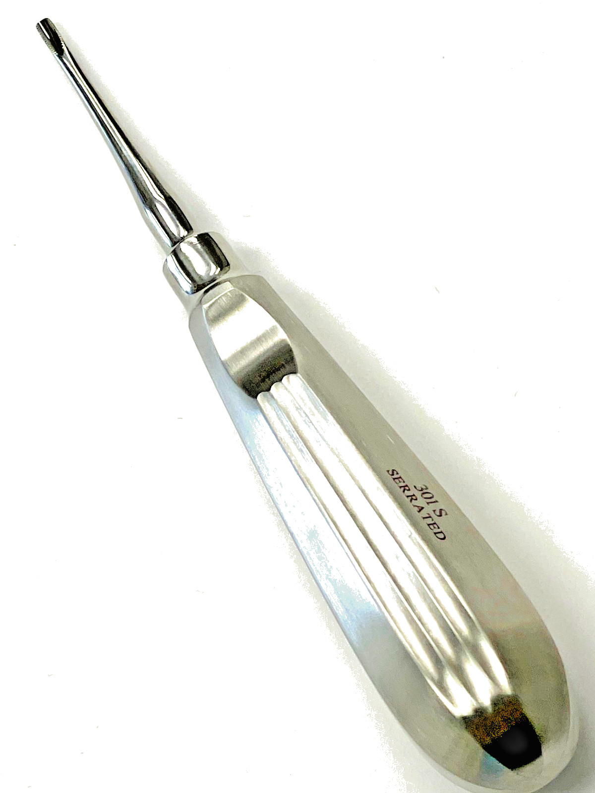 Dental Root Tip Pick Elevator APEXO 301 S, Straight, Serrated Tip