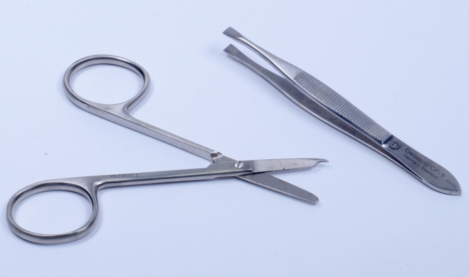 Henry Schein #100-6024 Surgical Scissors Delasco CF-1 Bergh Cilia Forceps