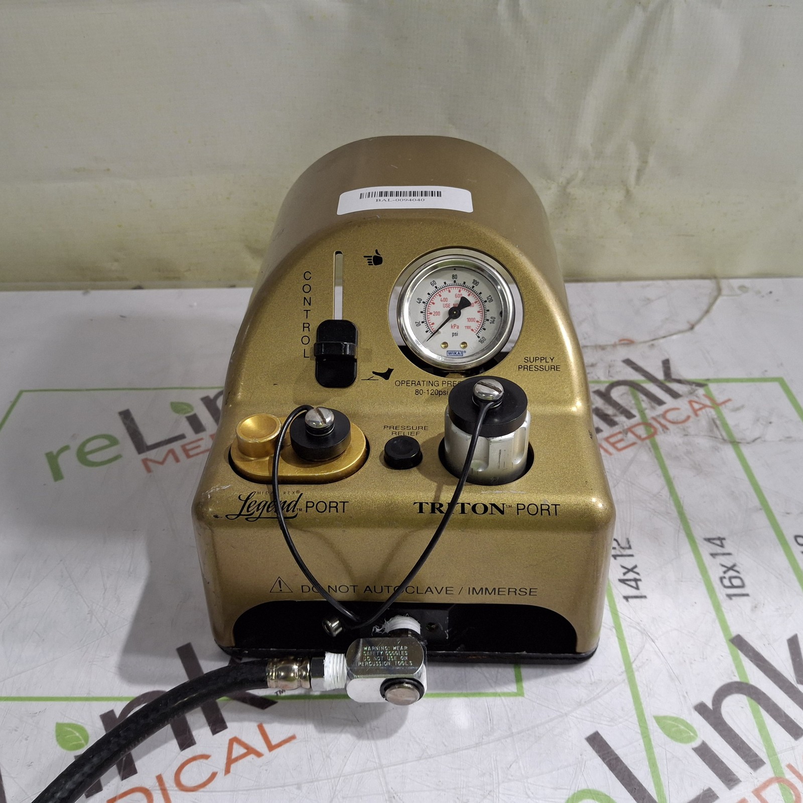 Medtronic Midas Rex Legend Pneumatic Foot Pedal