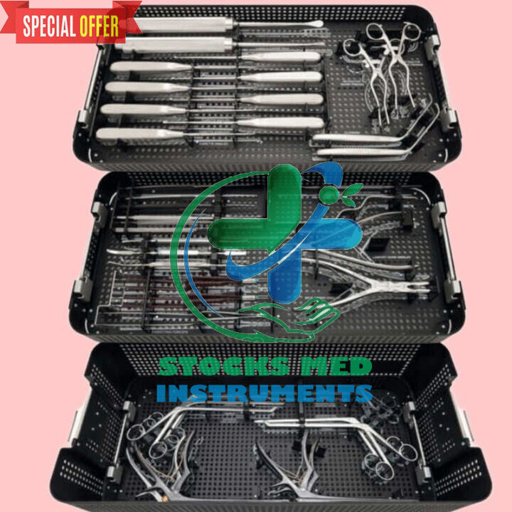 Orthopedic Cervical Spinal Surgery Instrument Set With Aluminum Box High Quality