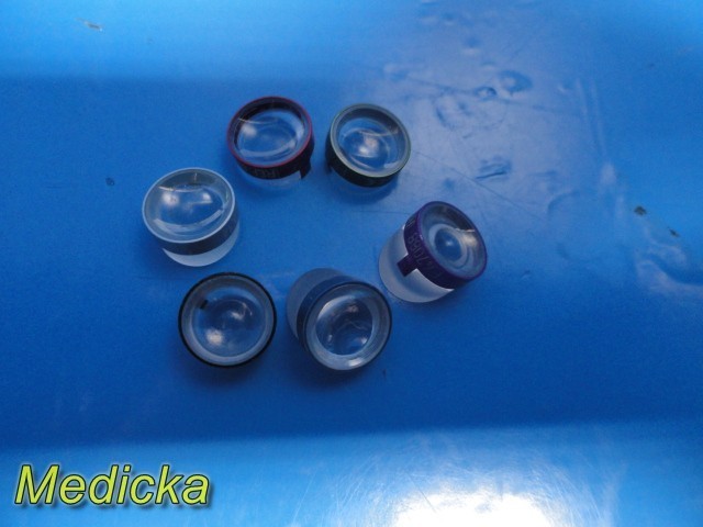 Alcon REF 618.09 Basic Vitrectomy Lens Set (Partial) w/ 6 Lenses & Tray ~ 40536